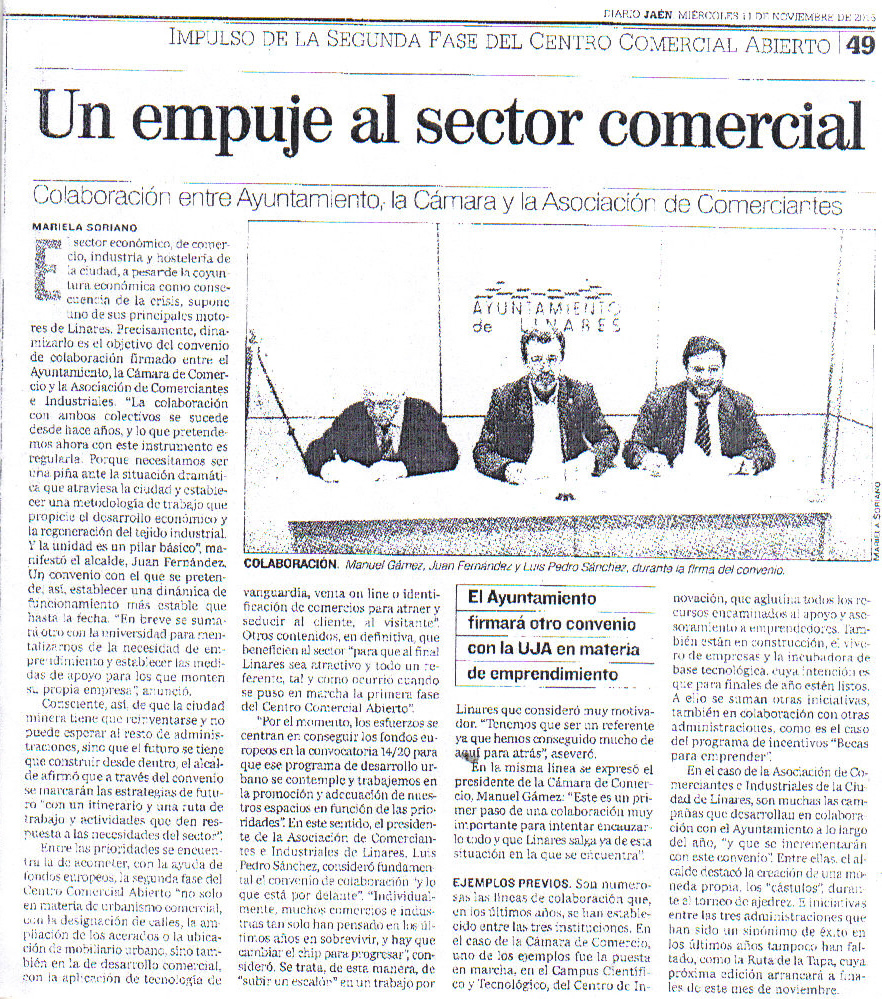 Prensa  11 nov Periódico Jaén