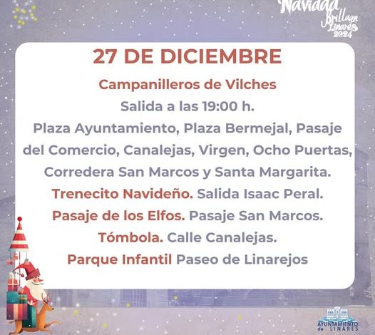 Actividades del día 27 de Diciembre